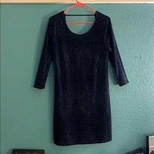 Navy Blue Long Sleeve Dress💙